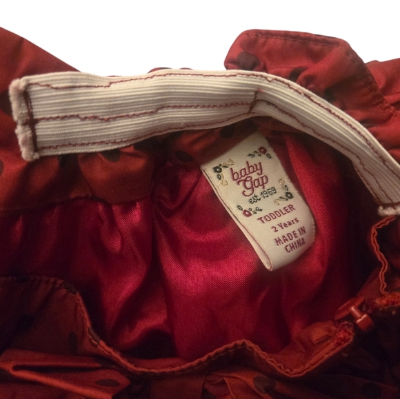 Baby gap 2t Holiday skirt in red with polka dots - Picture 2 of 2